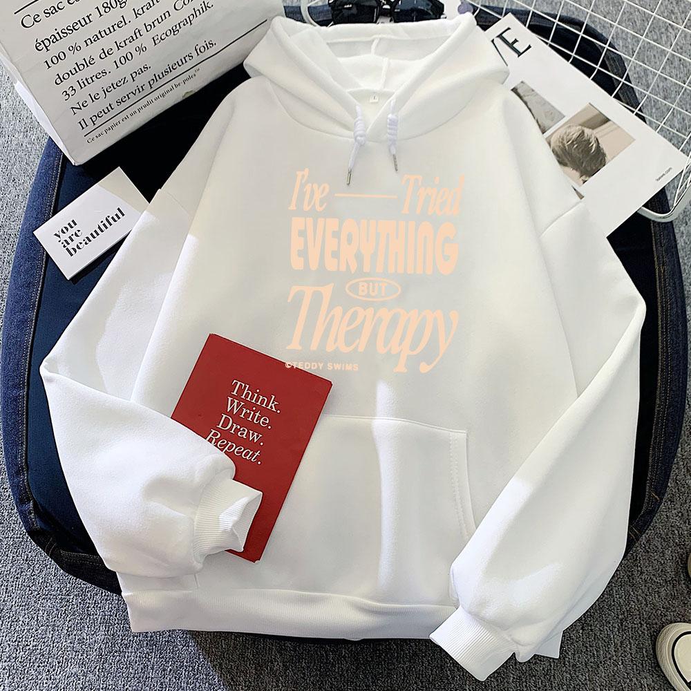 TeddySwims I've Tried Everything But Therapy Party 2 Hoodies  Album Printing Sweatshirts Unisex Sudaderas Women Men Tops