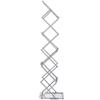 Literature Rack, 6 Pockets, Pop up Aluminum Magazine Rack, Lightweight Catalog Holder Stand w/ Carrying Bag for Living Room, Hotel, Trade Show,