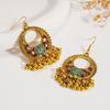 Flower Geometric Round Hollow Ear Hook Temperament High-end Earrings for Women