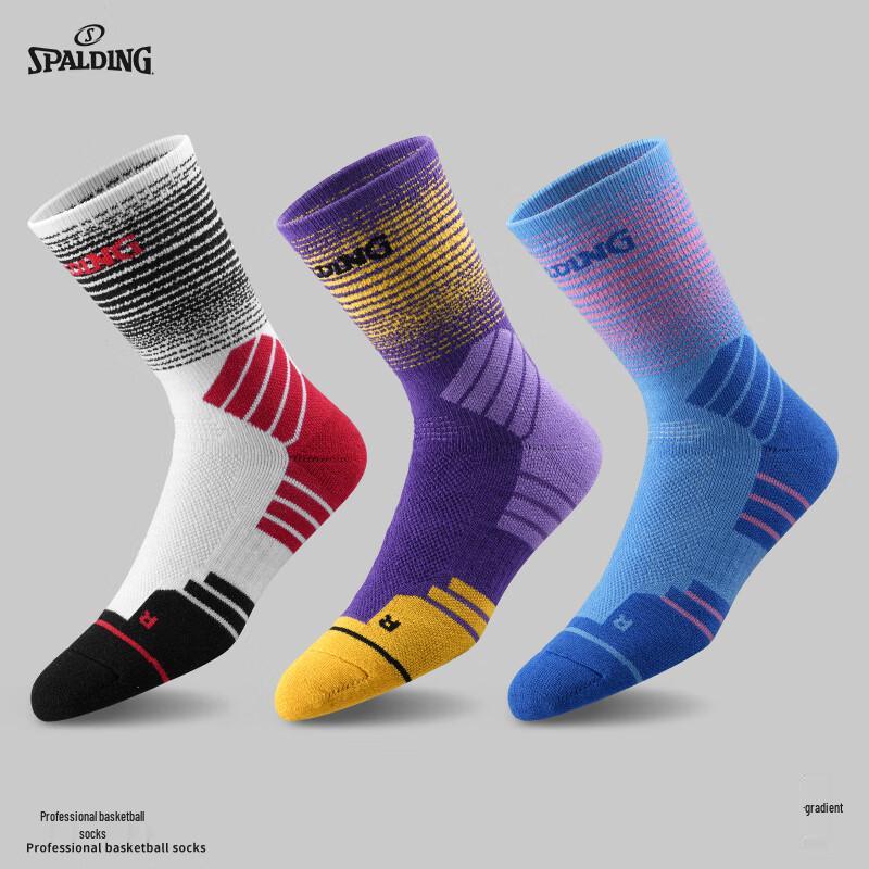 SPALDING Men's High-Tube Gradient Basketball Socks