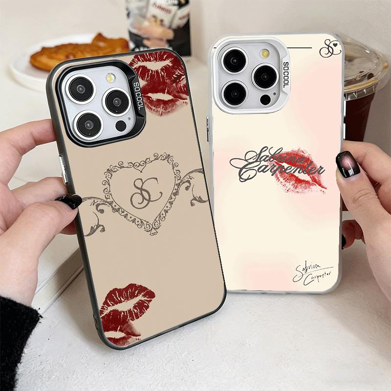CR66 S-Sabrina C-Carpenter Soft Phone Case for iPhone 15 16 17 Pro Max 17Air 16E 14 Plus 13 12 Mini Shockproof Cover Back Shell
