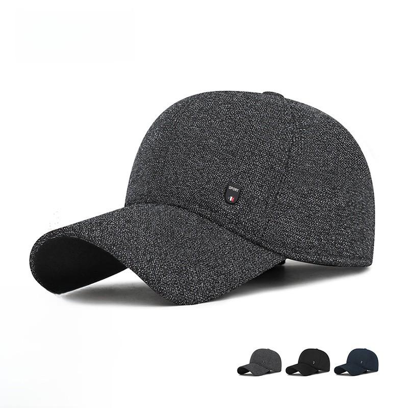 Mens Autumn Cotton Baseball Hat With Adjustable Fit And Letter Embellishments For Outdoor Wear