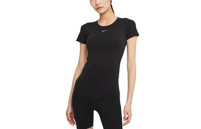 T Shirts Women's Black Crew Neck Moderate Straight Fit DD0589-010