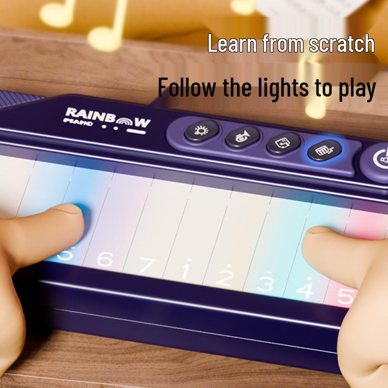 Color Screen Touch Keyboard: Early Education Piano Toy for Girls Ages 3-6