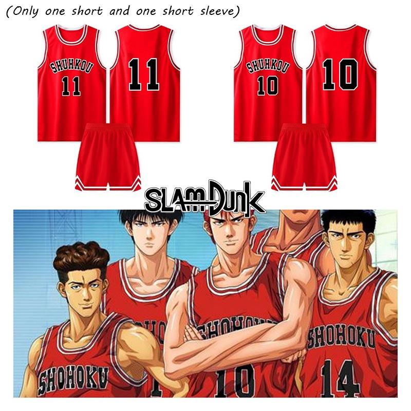 Slam Dunk Cosplay Costume Sakuragi Hanamichi, Rukawa Kaede, S-xxxl