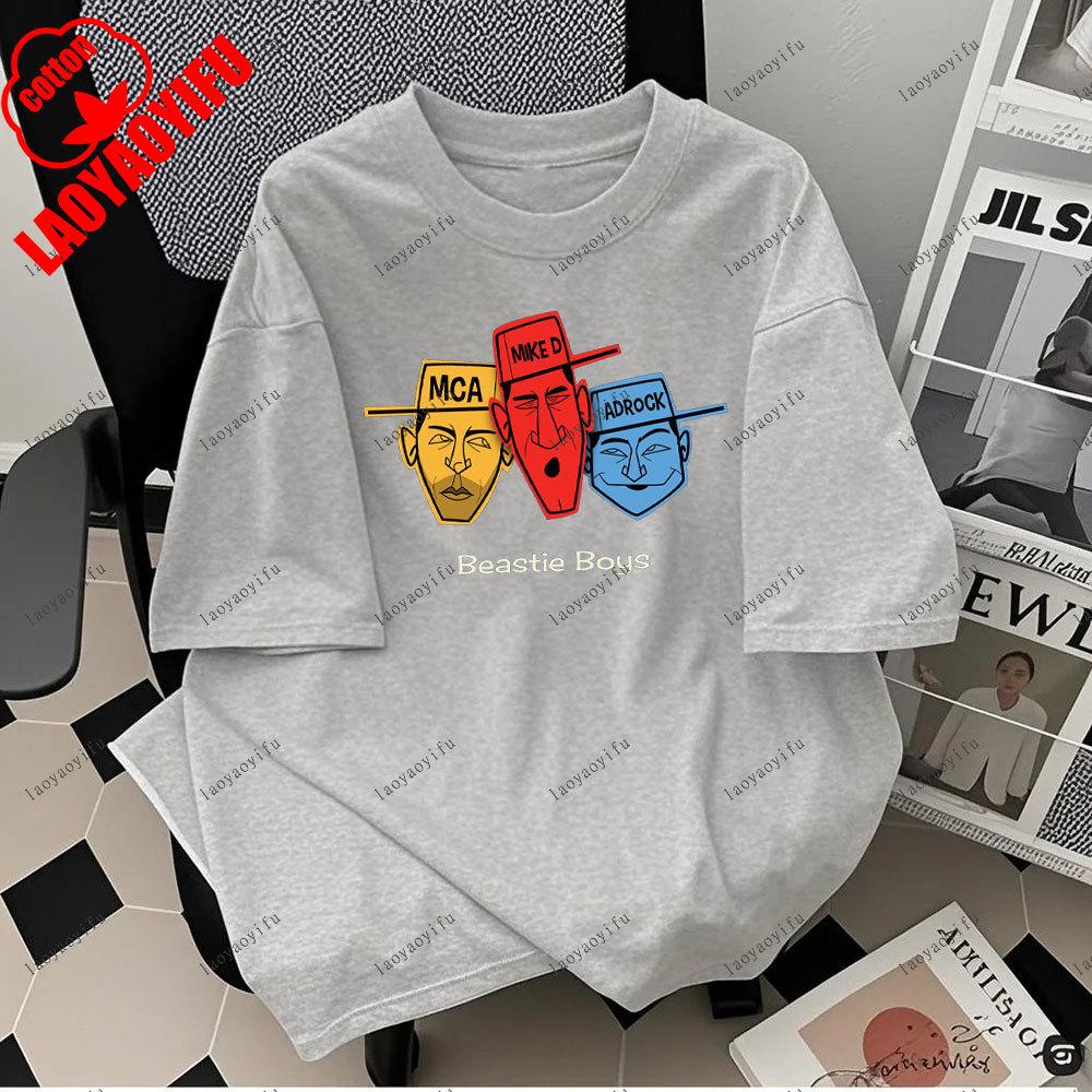Beastie Boys Cool Tshirt ONeck Short Sleeves Hip Hop Music T Shirt Hipster Tops Tees Harajuku Camisetas 2025 Fashion Unisex Tops