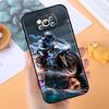 Creative motorcycle rider cool For Xiaomi Mi Poco F3 F4 F5 F6 X3 X4 X5 X6 X7 M3 M4 M5 M6 M7 GT Pro 5G Black Phone Case