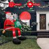 8FT Christmas Inflatable Yard Climbing Santa Claus Christmas Blow Up Yard Decorations Christmas Inflatables Outdoor Decorations