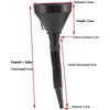 3 Pièces/ Ensemble Entonnoir à Carburant Automobile Flexible Multi-Calibre, Ensemble d'Entonnoirs en Plastique à Long Col pour Remplissage d'Huile de Voiture Moto Essence
