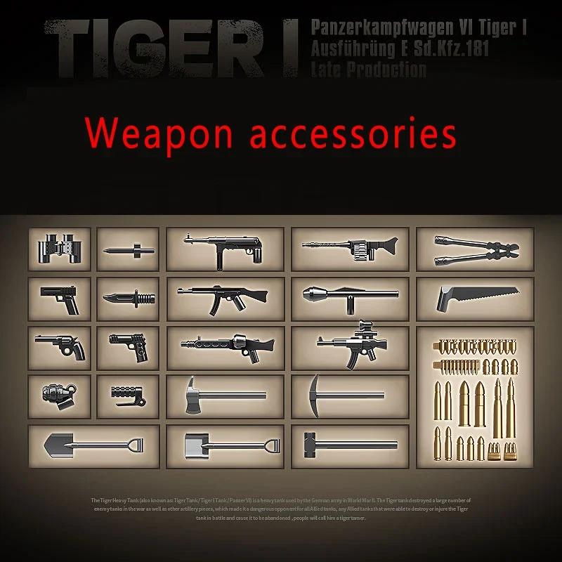 Wojskowy II Wojny Światowej Czołg Ciężki Tiger I Klocki Budowlane Czołgi KV-2 Panther Broń Wojskowa Żołnierze Klocki Zabawki dla Dzieci Prezent Urodzinowy dla Dzieci bez pudełka