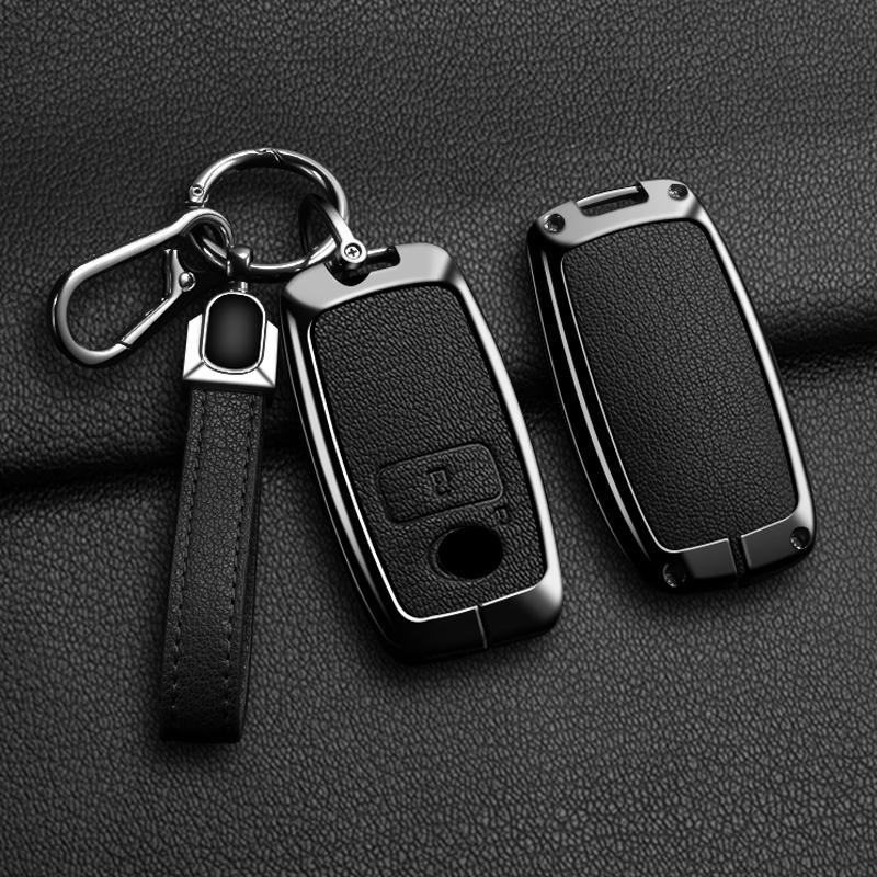 Zinc Alloy Leather for Toyota Yaris Ativ Raize Veloz Avanza Rush Perodua Daihatsu Malaysia Remote Key Case Cover Accessories