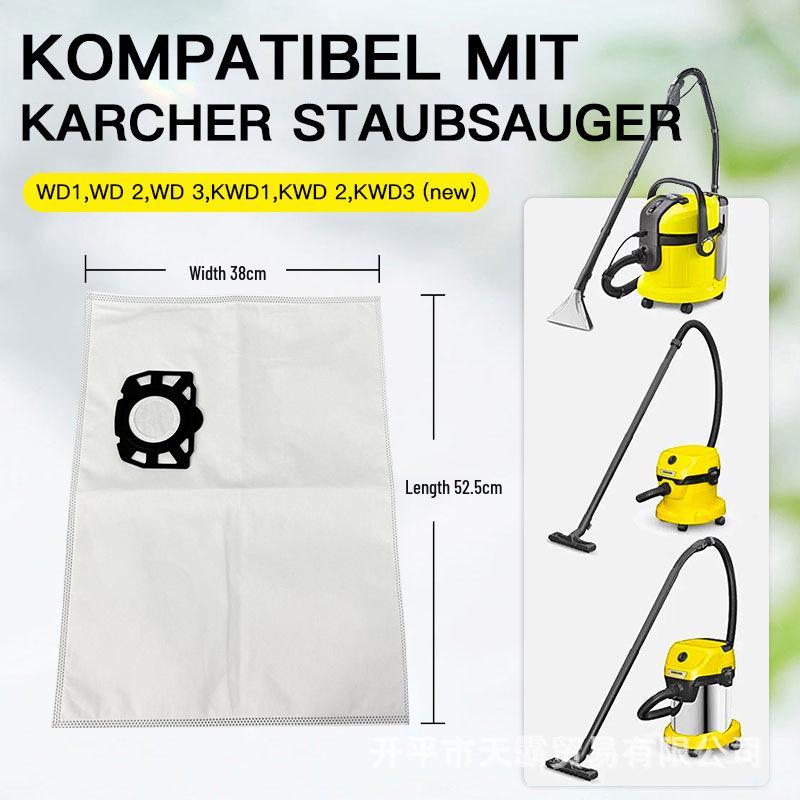 Universal Dust Filter Bags for Karcher & Festool Vacuums - Non-Woven Fabric, Complete Set