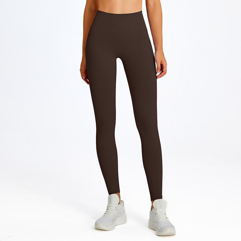 

Seamless High-Waisted Peach Butt Lift Yoga Pants Small коричневий