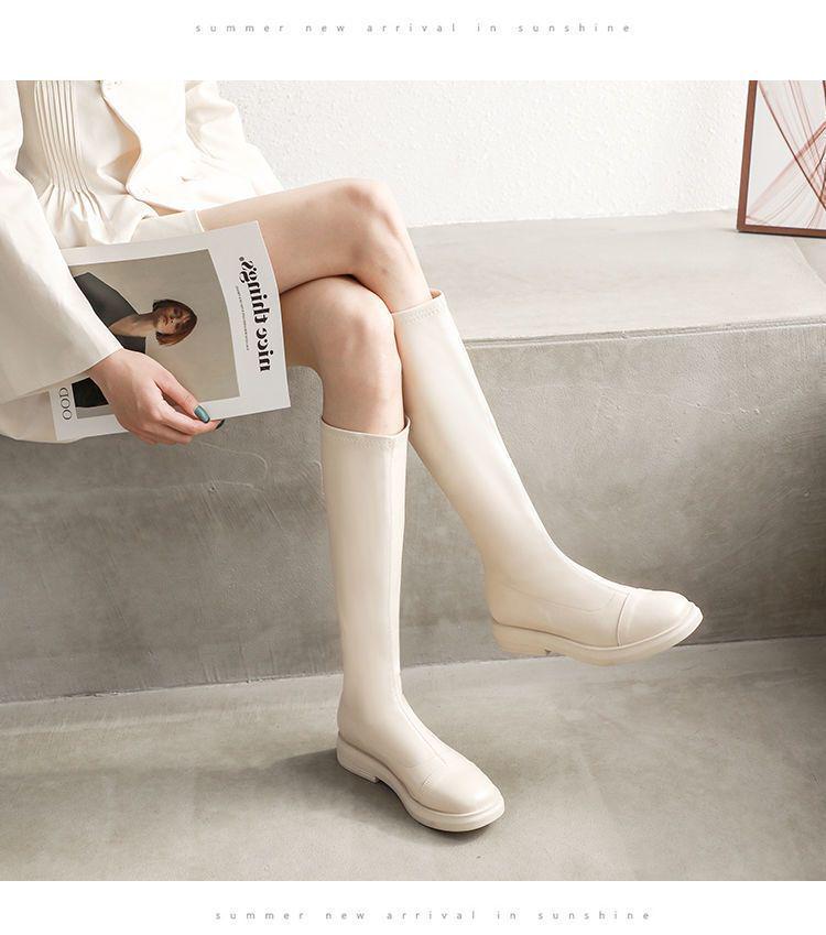Women's Over-the-Knee Long Boots - 2025 Autumn/Winter Stylish Knight & High-Top Martin Boots, Slimming Leather Design