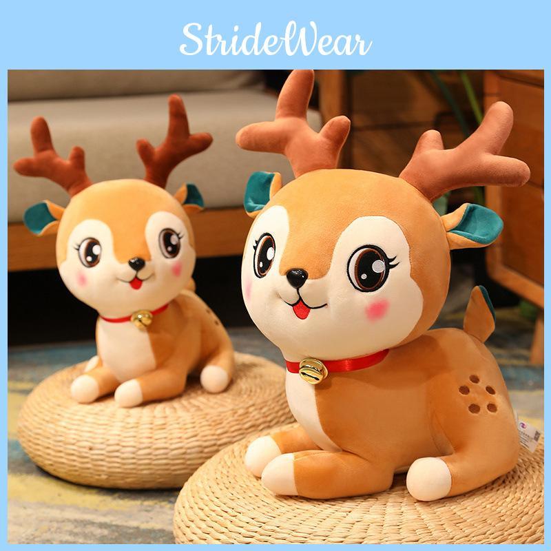 Christmas Reindeer Plush Toy Elk Stuffed Animal Doll Decorations Kids Gifts