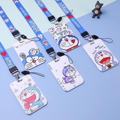 Doraemon Meal Card Holder - Cute Student & Work ID Lanyard, Access Control & Bus Card Holder