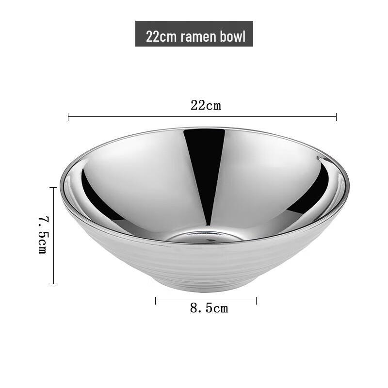 

Wuhe 304 Stainless Steel 22cm Double-Layer Insulated Soup Bowl (Set of 2)