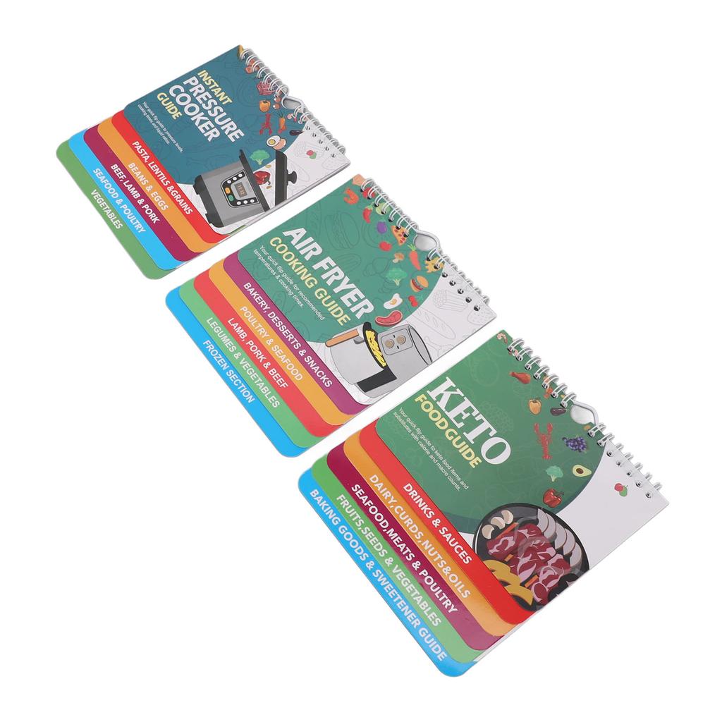 Food List Guide Charts Wall Calendar Style with Magnets Cooking Times Chart for Keto Diet Pressure