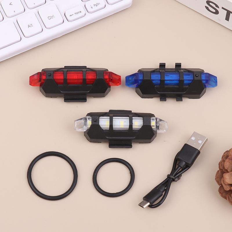 Usb Rechargeable Waterproof Bike Taillight Outdoor Night Cycling Light Night Warning Light For Mountain & Road Bike Accessories