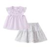 PawinPaw Girls' Cartoon Bear Outfit Set