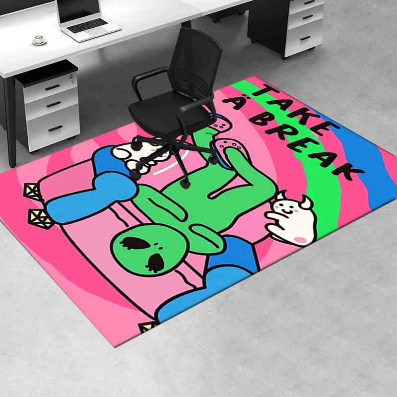 Relaxation, Comfort, Leisure Office Carpet Soft Polyester Entrance Carpet Washable Non Slip Machine