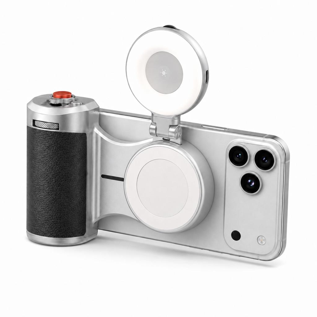 TELESIN Master Magnetic Smart Phone Camera Shoot Hand Grip Holder Shooting Aid Remote Control Handle for Iphone HUAWEI SAMSUNG