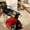 1pcFootball Cristiano Ronaldo Office Round Area Rug, Indoor Mat Suitable For Office, Under Office Chairs Bedroom Living Room Home Decor, Room Deco