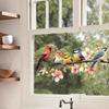 PVC Cute Adorable Bird Static Cling Window Sticker Removable Self-Adhesive for Kitchen Living Room Glass Home Decor Art