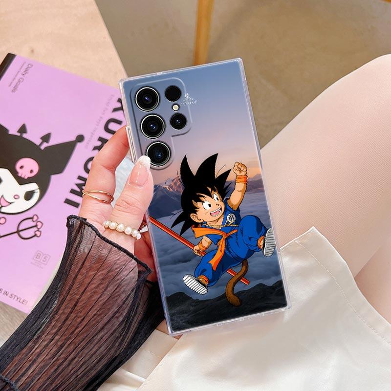 Little Goku Anime Drawings Dragons Balls Z S26 Ultra Case For Samsung Galaxy S25 S26 S24 S23 Ultra S22 Plus S21 FE Phone Cover