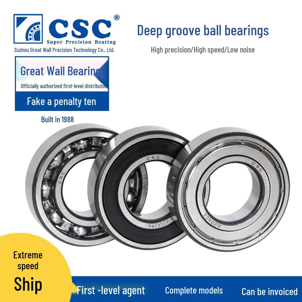 CSC High-Speed Deep Groove Ball Bearing ZZ (6200-6205, P6)