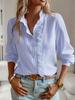 New Stand-up Collar Autumn Fungus-edged Cardigan Ruffle-edged Long-sleeved Bubble Top Women's Shirt