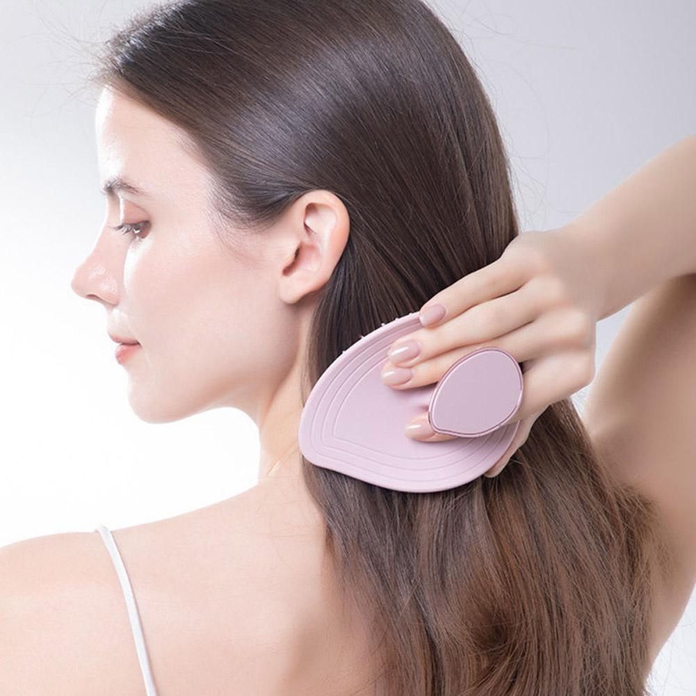 Scalp Massage Shampoo Brush Soft Silicone Deep Cleaning Remove Dandruff Exfoliate Relaxing Scalp Massage Shower Tools
