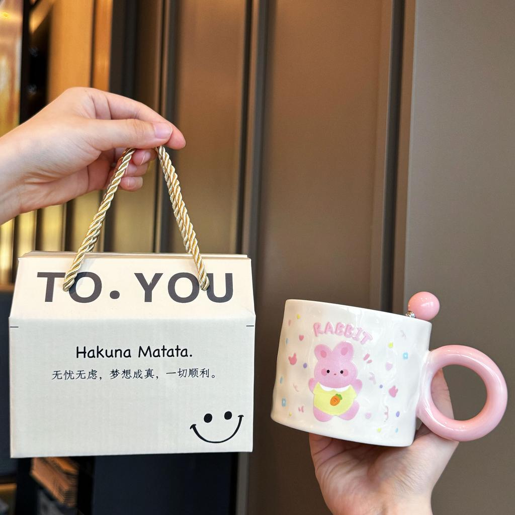 Mädchen Geburtstagsgeschenk Welpen Tasse Keramiktasse Souvenir Praktische Geschenkbox Neue Wassertasse Junge Paar