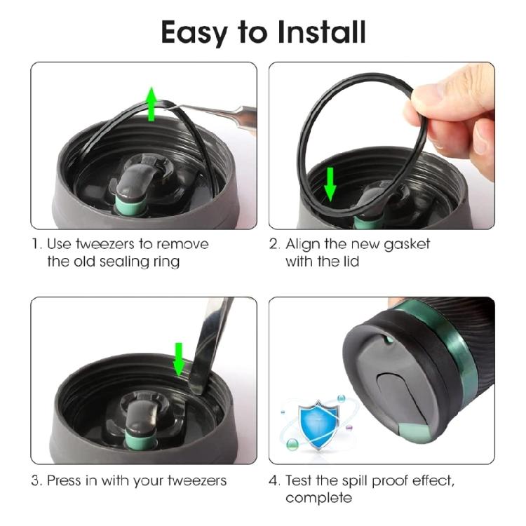 Compatible Silicone Seals Handy Silicone Sealing O-Rings Gaskets for Travel Mugs