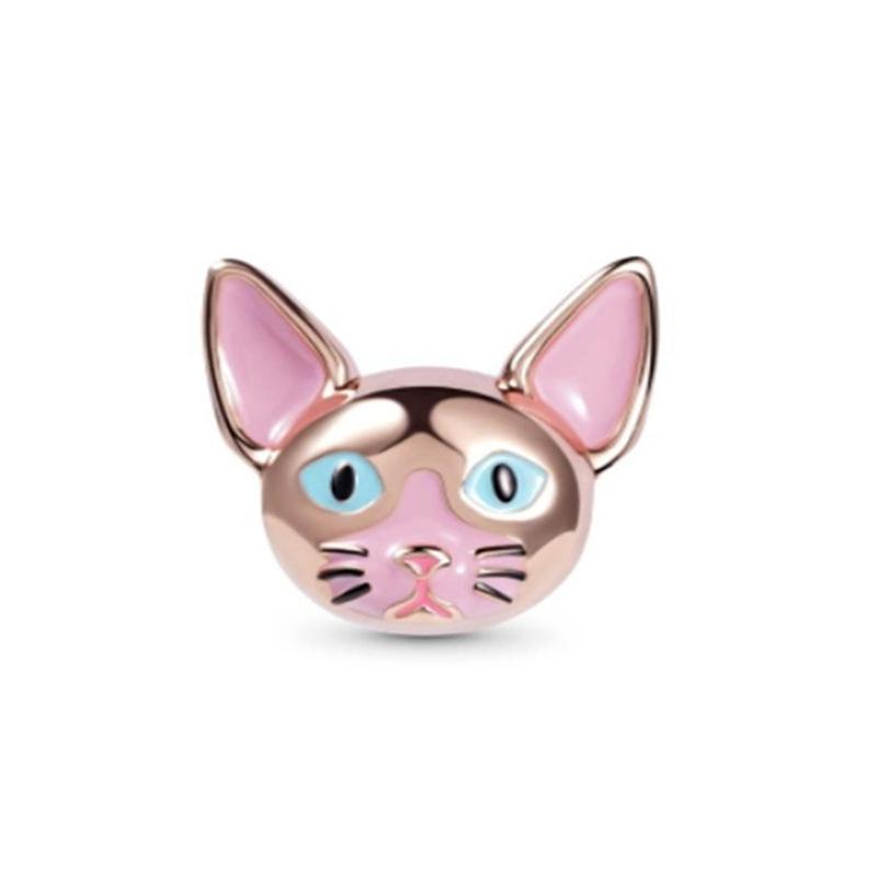 Finecopper Fit Original Bracelet Europe Cute Cartoon Doll Series Dangle Charm Beads Necklace Pendant Diy Women Jewelry Gift