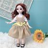 30CM mini pohyblivá kloubová panenka Dívčí hračka 3D Big Eyes BJD Princess Kompletní oblečení Kolekce šatů Dětská panenka Dárek