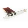 Novo Controlador de Placa PCI Firewire IEEE 1394 de 4 Portas 4 / 6 Pinos para 1394 Placa de Captura de Vídeo Adaptador com CD de Driver para HDD MP3 PDA