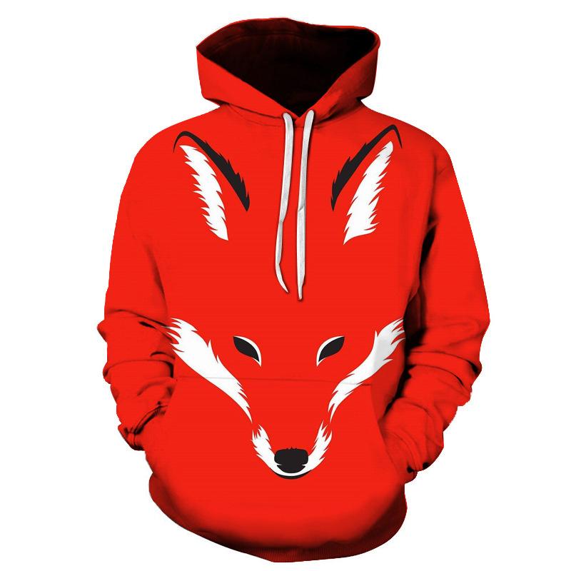 

Женский и мужской пуловер с волком, верхняя одежда, 3D цифровая печать, толстовка с капюшоном для пар, толстовка с капюшоном и длинными рукавами в виде животных, свободные карманные повседневные пуловеры 5XL