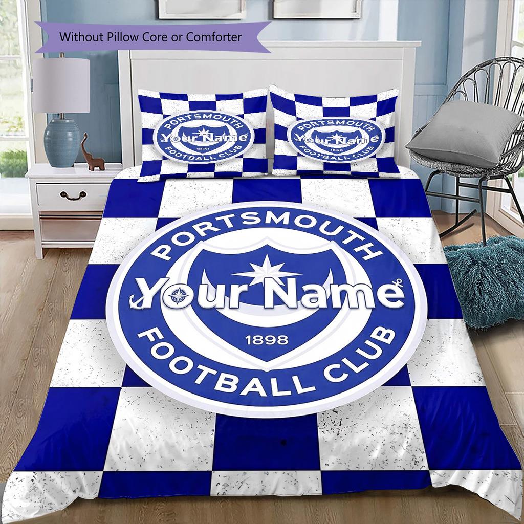 Nautical Crest Shield Custom Name Pattern Bedding Quilt Set Quilt Cover Pillowcase Home Birthday Gift(1 * duvet cover + 2 * pillowcase, without core)