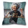 Whimsical Elderly CharacterPrinted Pillowcases for Unique Home Decor Sofa Seat Mattress Coverhome Decoration