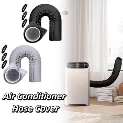 Cubierta de Manguera Aislada Reutilizable para Aire Acondicionado Funda Impermeable Cubierta de Manguera de Aire Acondicionado Ventilación de Escape