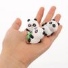 Veemoon Car Figurine Panda Cute Stylish Interior Dashboard Decoration Car Decoration Mini Tabletop Set of 6