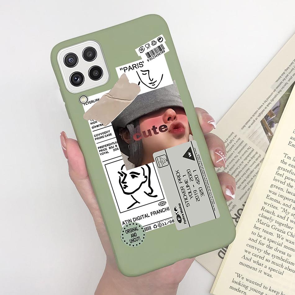 For Samsung Galaxy A22 4G 5G Case SM-A225F Love Heart Soft Silicon Phone Cover For SamsungA22 GalaxyA22 M22 A 22 4G 5G Fundas