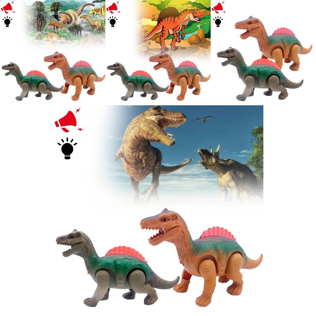 Interactive Electric Dinosaur Toy Set For Boys With Glowing Features For Engaging Playtime