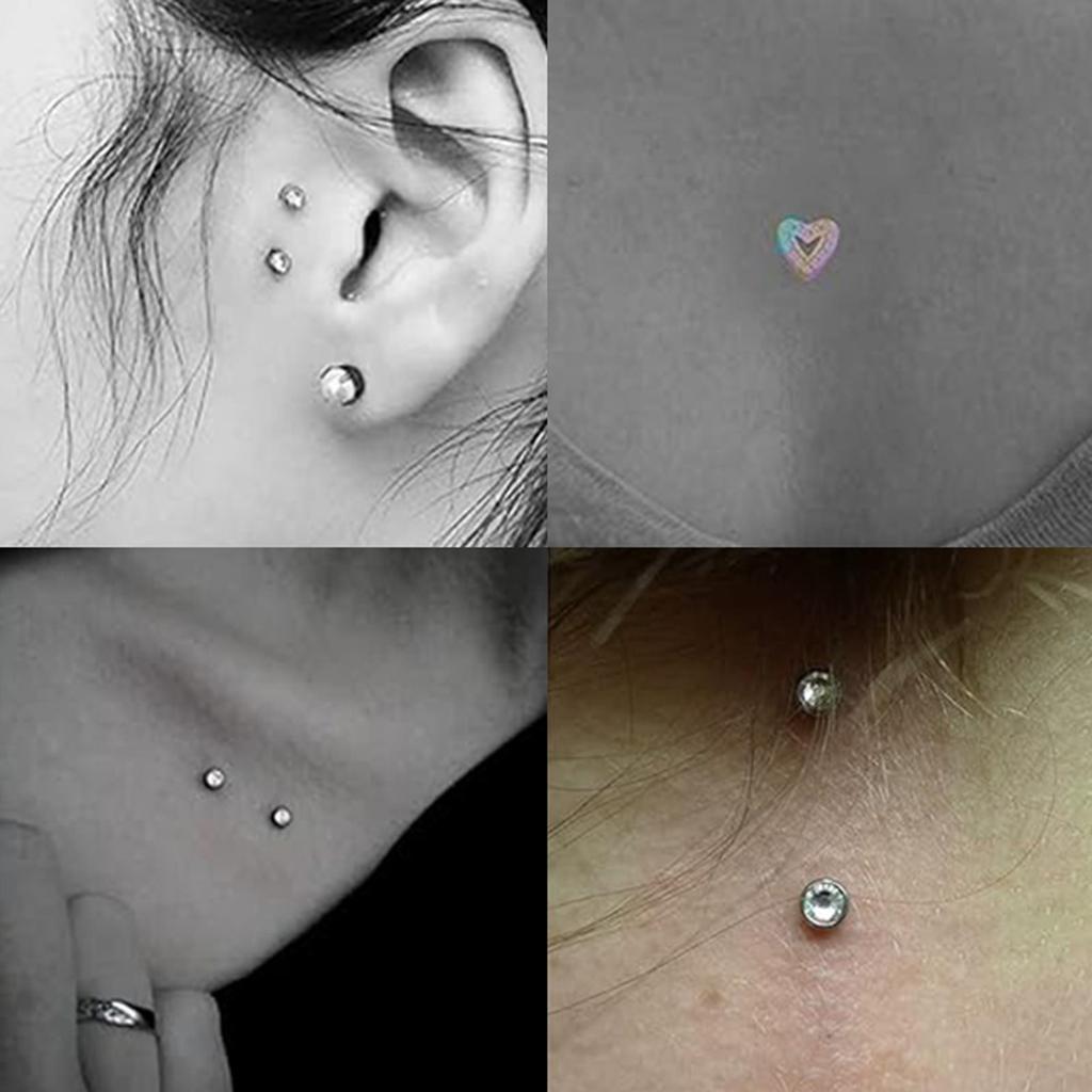 Fashionable ASTM F136 Sturdy Steel Materials Dermal Anchors Piercing Microdermal Jewelry Statement Pieces Daily Use