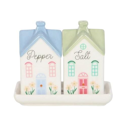 Something Different Pastel House Salt and Pepper Shakers
