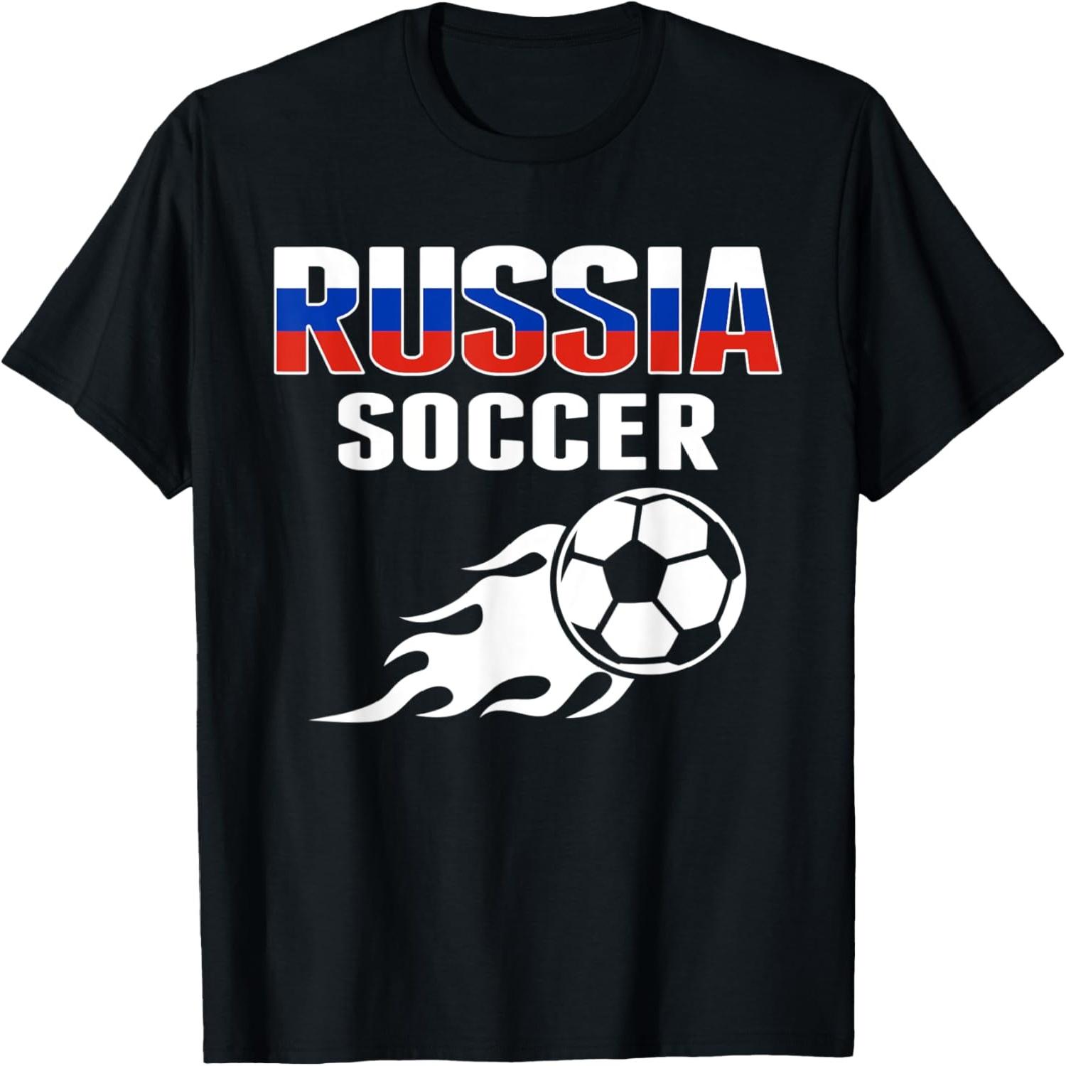 Proud Russia Soccer Fans Jersey - Russian Football Lovers T-Shirt(1) S