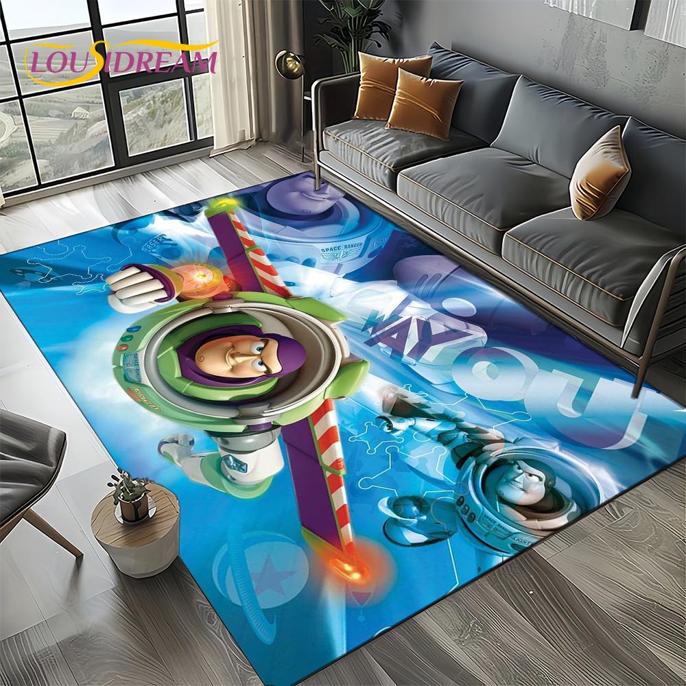 

27 Style Toy Story Cartoon 3D Carpet Rug for Bedroom Living Room Home Sofa Decoration,kid Game Large Decor Floor Mat Gift 230x160cm