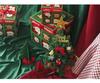 Dark Green & Wine Red Solid Color Christmas Photo Backdrop for Live Streams & Kids Photography