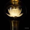 Copper LED Crystal Lotus Multi-Color Buddha Offering Lamp for Home Worship
